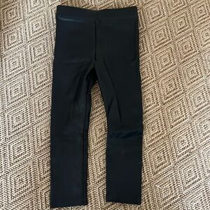Crewcuts size 4 girls faux leather leggings